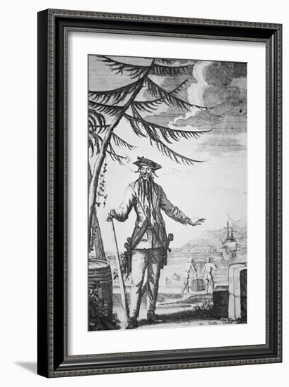Blackbeard the Pirate-null-Framed Giclee Print