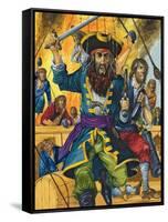 Blackbeard-Richard Hook-Framed Stretched Canvas