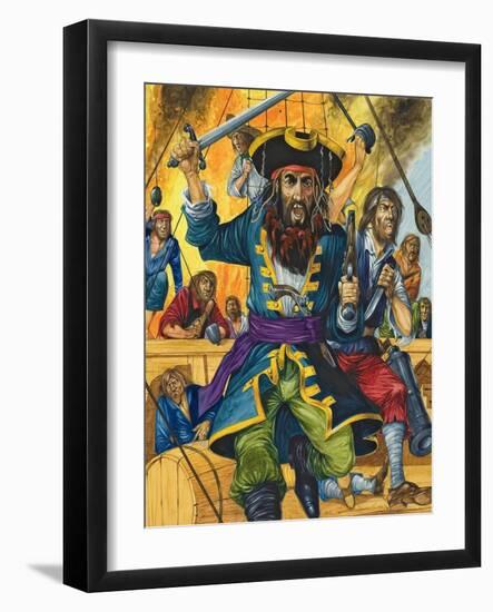 Blackbeard-Richard Hook-Framed Giclee Print