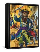 Blackbeard-Richard Hook-Framed Stretched Canvas