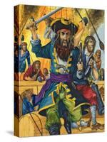 Blackbeard-Richard Hook-Stretched Canvas