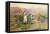 Blackberry Gatherers-Henry John Yeend King-Framed Stretched Canvas