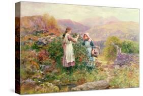 Blackberry Gatherers-Henry John Yeend King-Stretched Canvas