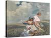 Blackberry Gathering, 1912 (Oil on Canvas)-Elizabeth Adela Stanhope Forbes-Stretched Canvas