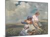 Blackberry Gathering, 1912 (Oil on Canvas)-Elizabeth Adela Stanhope Forbes-Mounted Giclee Print