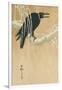 Blackbird in Snow-Koson Ikeda-Framed Art Print