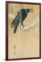 Blackbird in Snow-Koson Ikeda-Framed Art Print