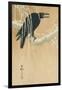 Blackbird in Snow-Koson Ikeda-Framed Art Print