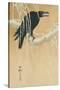 Blackbird in Snow-Koson Ikeda-Stretched Canvas