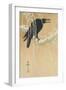 Blackbird in Snow-Koson Ikeda-Framed Art Print