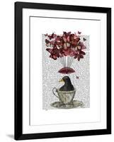 Blackbird in Teacup-Fab Funky-Framed Art Print