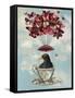 Blackbird in Teacup-Fab Funky-Framed Stretched Canvas