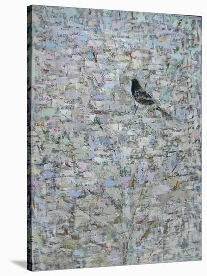 Blackbird in Tree-Ruth Addinall-Stretched Canvas