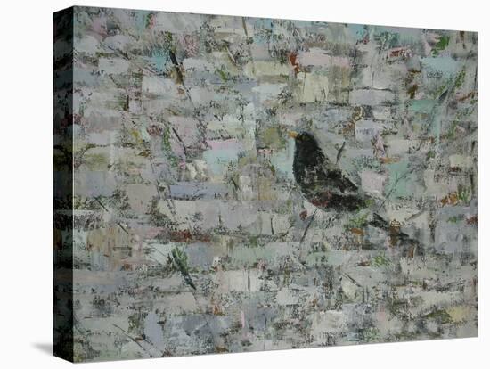 Blackbird in Tree-Ruth Addinall-Stretched Canvas