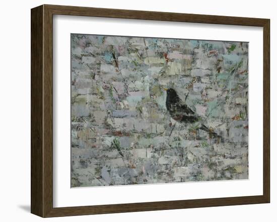 Blackbird in Tree-Ruth Addinall-Framed Giclee Print