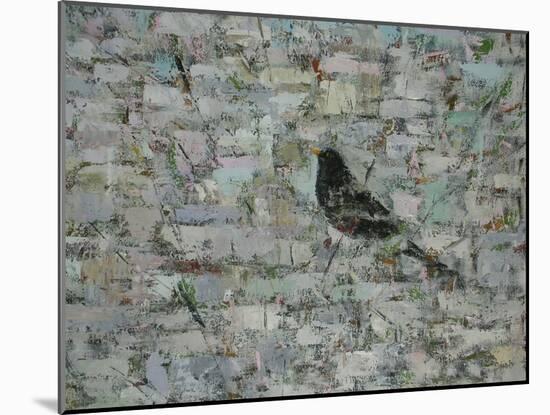 Blackbird in Tree-Ruth Addinall-Mounted Giclee Print