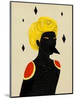 Blackbird-Diela Maharanie-Mounted Art Print
