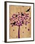 Blackbirds in Tree-Bee Sturgis-Framed Art Print