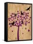 Blackbirds in Tree-Bee Sturgis-Framed Stretched Canvas