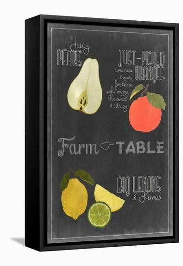 Blackboard Fruit IV-Vision Studio-Framed Stretched Canvas