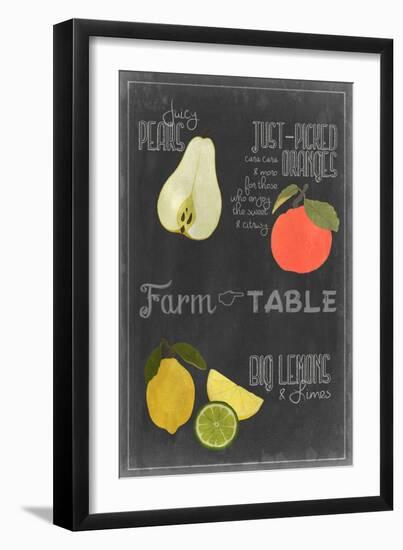 Blackboard Fruit IV-Vision Studio-Framed Art Print