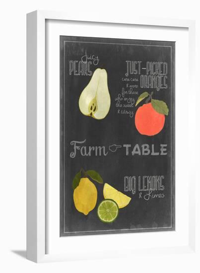 Blackboard Fruit IV-Vision Studio-Framed Art Print