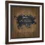 Blackboard Pig Restaurant Menu Card-Mondih-Framed Art Print