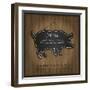 Blackboard Pig Restaurant Menu Card-Mondih-Framed Art Print