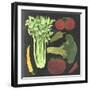 Blackboard Veggies III-Vision Studio-Framed Art Print