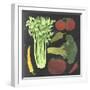 Blackboard Veggies III-Vision Studio-Framed Art Print