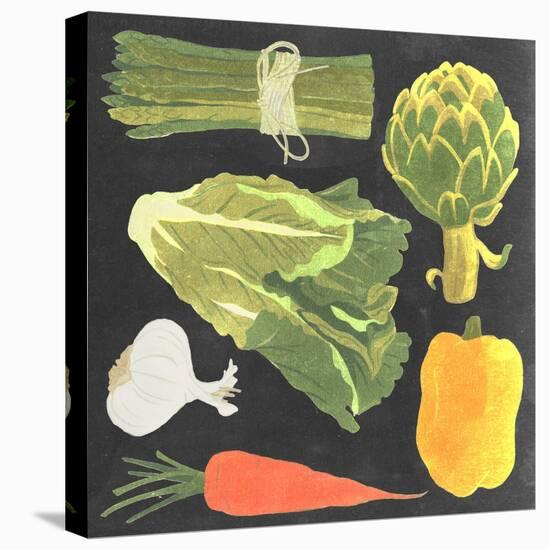 Blackboard Veggies IV-Vision Studio-Stretched Canvas