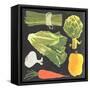 Blackboard Veggies IV-Vision Studio-Framed Stretched Canvas