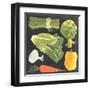 Blackboard Veggies IV-Vision Studio-Framed Art Print