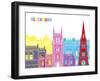 Blackburn Skyline Pop-paulrommer-Framed Art Print