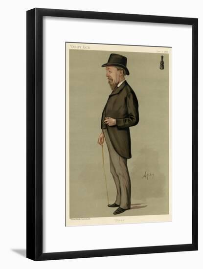 Blackburne, Chess Player-Carlo Pellegrini-Framed Art Print