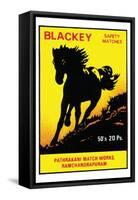 Blackey Safety Matches-null-Framed Stretched Canvas