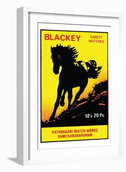 Blackey Safety Matches-null-Framed Art Print