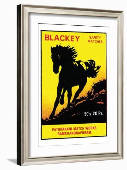 Blackey Safety Matches-null-Framed Art Print