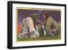 Blackfeet Indian Women, Glacier Park, Montana-null-Framed Art Print