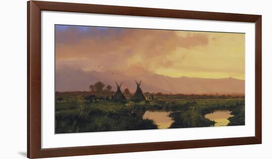 Blackfeet Sunset-Nicholas Coleman-Framed Premium Giclee Print