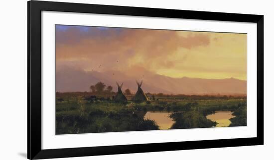 Blackfeet Sunset-Nicholas Coleman-Framed Premium Giclee Print