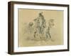 Blackfeet Warrior on Horseback, C.1833-43-Karl Bodmer-Framed Giclee Print