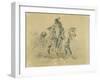 Blackfeet Warrior on Horseback, C.1833-43-Karl Bodmer-Framed Giclee Print