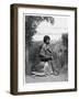 Blackfellow Mending His Net, Australia, 1886-null-Framed Giclee Print