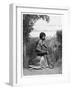 Blackfellow Mending His Net, Australia, 1886-null-Framed Giclee Print