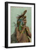 Blackfoot Chief, Luke Big Turnips-null-Framed Art Print