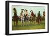 Blackfoot Indian Braves-null-Framed Art Print