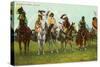 Blackfoot Indian Braves-null-Stretched Canvas