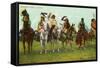 Blackfoot Indian Braves-null-Framed Stretched Canvas