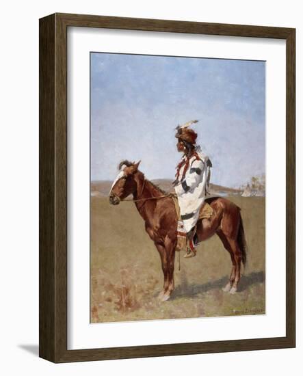 Blackfoot Indian-Frederic Sackrider Remington-Framed Giclee Print